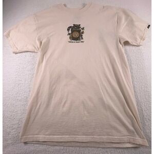 Vans Shirt Mens Medium Off White Trashy Times Graphic Skater Active